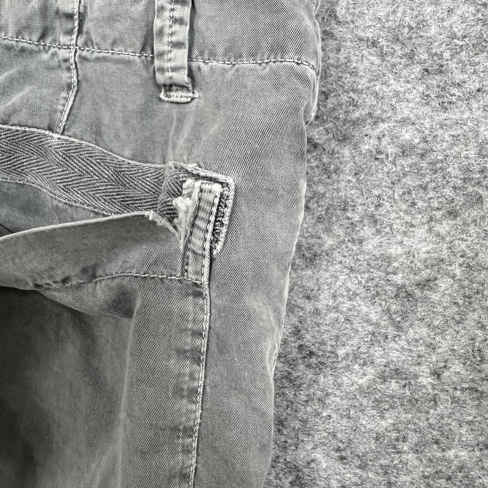 James Perse Pants Mens 32x33 Gray Green Cargo Relaxed Fit Cotton Canvas Standard - Picture 12 of 16